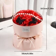 1束人造花束粉色康乃馨永恆花生日/情人節/母親節/感恩節/聖誕節/新年禮物 - 彩色 - 查看 3