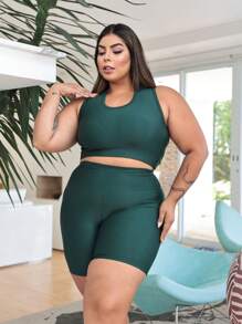 Plus Size Co-Ords - 軍綠色 - 查看 2
