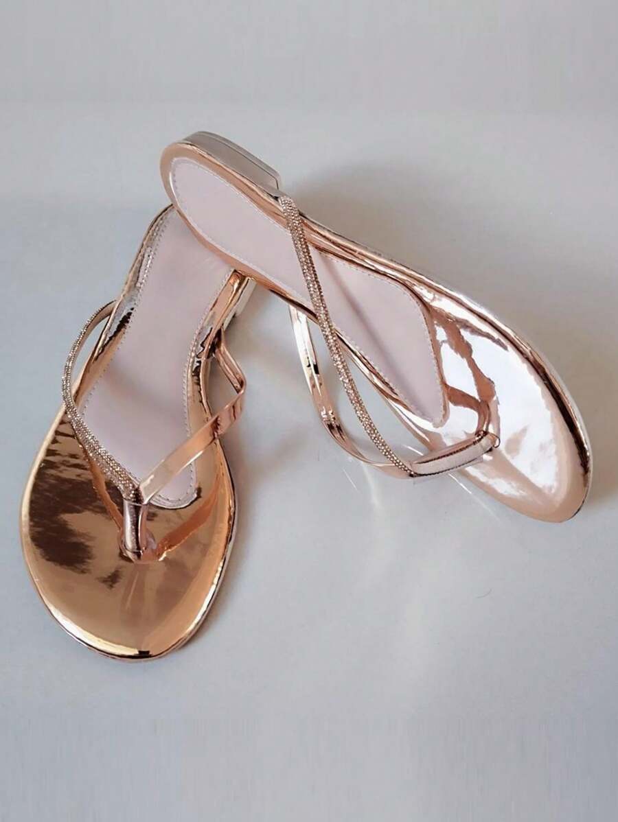 Women Flat Sandals - Đồng - Xem 1