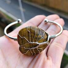 晶寶石心形手環,靈氣治療平衡護身符 - 彩色 - 查看 6