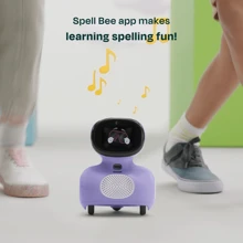 MIKO Mini AI Robot: The Ultimate Learning And Fun Companion For Kids | Child-Safe AI, Empathetic, And Packed With Games, Dance, Singing | Interactive Voice Control Robot With App Control - 紫色 - 查看 4