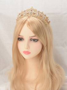 1個女士巴洛克風琺瑯頭飾,彩色鑽石,適用於婚禮、宴會等特殊場合 - 彩色 - 查看 2