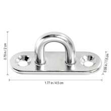 2pcs Stainless Steel Thickened Fixed Ceiling Hook For Heavy Duty Ceiling Fan Chandelier Hanger - Silver - View 2