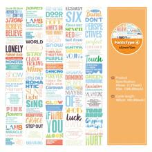 光合作用氣泡diy英文字體紙張日誌裝飾膠帶,196.85英寸長,1.77英寸寬,有6種風格可供選擇 - 淺藍色 - 查看 2