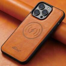 Suteni 2-In-1 Pu Leather Anti-Drop Phone Case With Detachable Card Holder&Wallet, Compatible With Magsafe Wireless Charging, Compatible With IPhone/Apple/ Pixel/Samsung Galaxy - Oil wax khaki - View 9