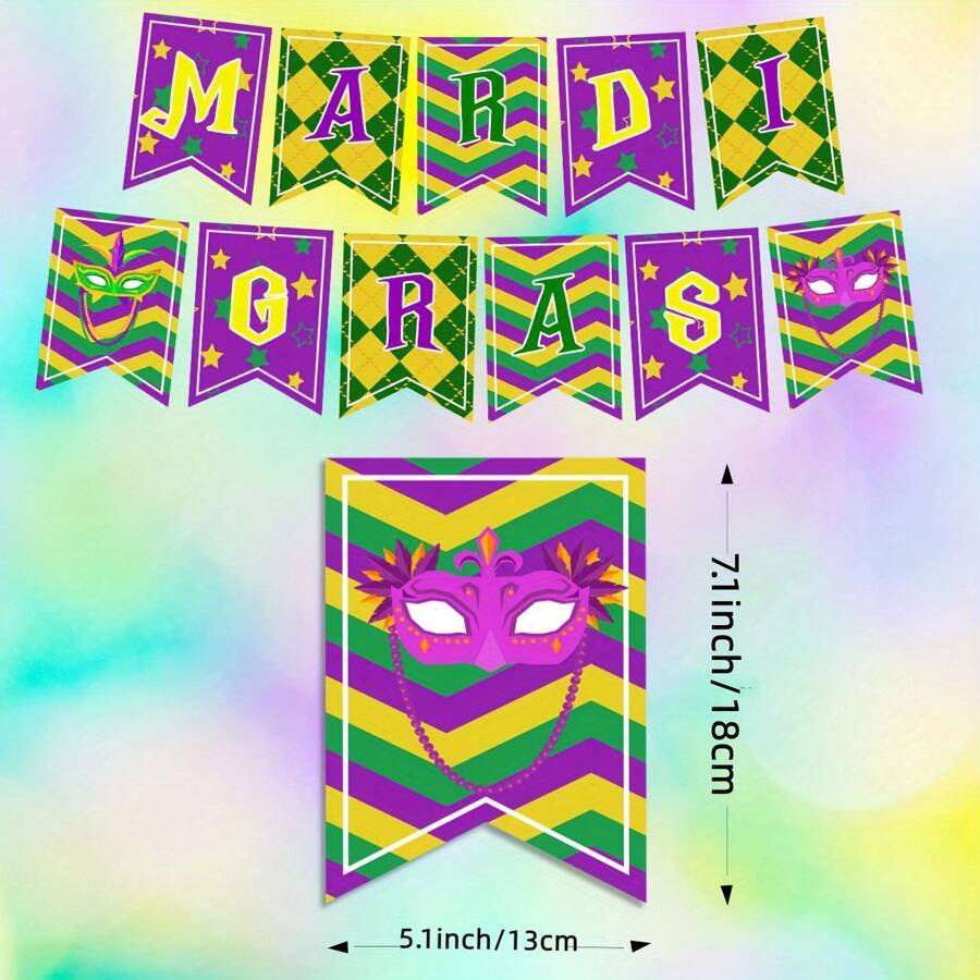 a mardi gras banner
