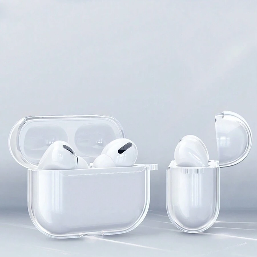Funda protectora transparente de manzana compatible con AirPods 1/2/3/Pro/Pro2