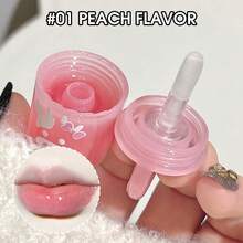 Moisturizing Small Bucket Lip Mask Moisturizing Care Double Lip Jelly Lipstick Is Refreshing And Not Greasy - Pink - View 2