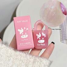 Moisturizing Small Bucket Lip Mask Moisturizing Care Double Lip Jelly Lipstick Is Refreshing And Not Greasy - Pink - View 6