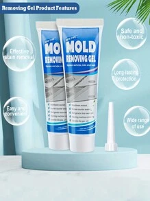 1 件 X 90 克防黴凝膠、黴菌去除劑,用於牆角、廚房和浴室水槽清潔 - 彩色 - 查看 3