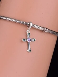 1入歐美風格925純銀吊墜,附diy項鏈適用於紀念與信仰,中性款式,適合於派對場合 - Q3271 - 查看 3