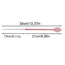 1入組蛋糕測試針,帶折疊儲存和延長探頭,烘培烤箱工具 - 粉色 - 查看 2