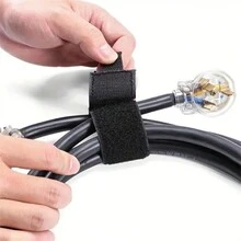 1入超重型新式儲存皮帶,帶重力帶,便攜式重量皮帶,易於固定和整理重物,厚實手把扣,適用於室外重力帶水管、電纜帶收納整理 - 黑色 - 查看 8