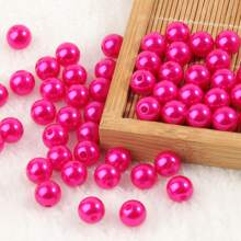 彩色圓形丙烯酸仿珍珠散珠,diy珠寶製作手鍊項鍊,4/6/8/10mm - 彩色 - 查看 13