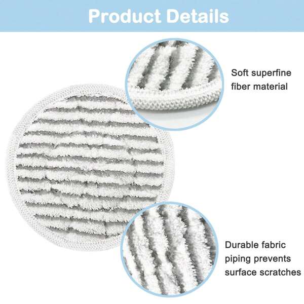 8 Packs Replacement Steam Mop Pads For Shark S7020 S7000 S7001 S7201
