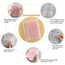 5 件装模具存储和邮票存储文件夹加厚活页存储袋用于存储照片文件 - 灰色 - 查看 4