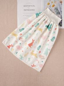 Cubrepañal con estampado de conejito, adecuado para pañales de tela de verano, decoraciones y regalos para baby shower y familia - Multicolor - Ver 2