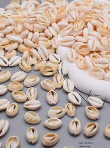 50pcs 19mm A Bag White Color Shell Beads For Jewelry Making Beach Style Holiday - White - View 1