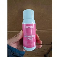 Inyou 1入組120毫升蕾絲融化和固定噴霧不需膠的假髮黏合劑,封閉式假髮擴展用途的激強融化噴霧黏合劑,假髮融化噴霧強力自然塑形固定 - 120ML-INYOU-Pink - 查看 10