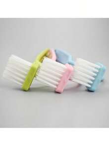 1入立體v型馬桶刷,清潔徹底,隨附壁掛s形多功能托架,非常適合浴室清潔 - 粉色 - 查看 6