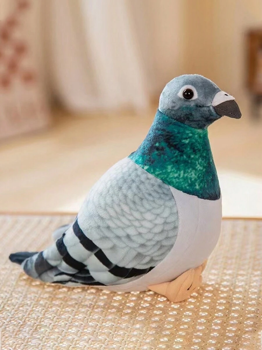 1 Pieza Linda Paloma De Peluche Realista - Multicolor - Ver 1