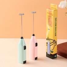 Mini Electric Milk Coffee Frother Protein Powder Mixer Automatic Whisk Foam Maker Blender For Coffee Matcha Latte Cappuccino Hot Chocolate - Green - View 2