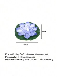 6pcs LED Floating Waterproof Lotus Flower Lights, LED Waterproof Lotus Flower Night Lights, Waterproof Lotus Lights For Swimming Pool Decor, Suitable For Wishing, River Or Swimming Pool Decoration, Christmas Garden Water Pool Fountain Decor Lights - Random Color - View 11