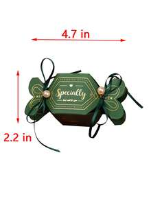 10pcs Simple Creative Green Gift Box, Candy Shape DIY Chocolates Package Box For Birthday Party Wedding Christmas Valentine's Day Spring Festival Gift Decoration - Green - View 8