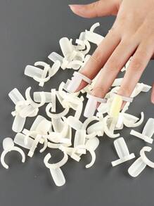 1 Paquete (50 Piezas) Tarjeta De Color De Anillo Natural Para Muestra De Esmalte De Uñas, Herramienta De Muestra De Tarjeta De Color De Manicura Para Exhibir Colores