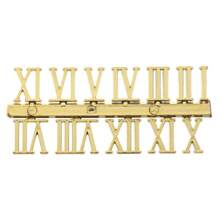1 Set Gold Roman Numeral Plaques - Gold - View 1