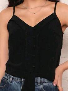 Women Tops - 黑色 - 查看 1