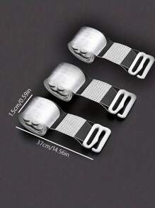 2pcs 37cm Invisible Transparent Soft Gel Bra Straps For Women's Summer Shoulder-baring Outfits - Clear - View 7