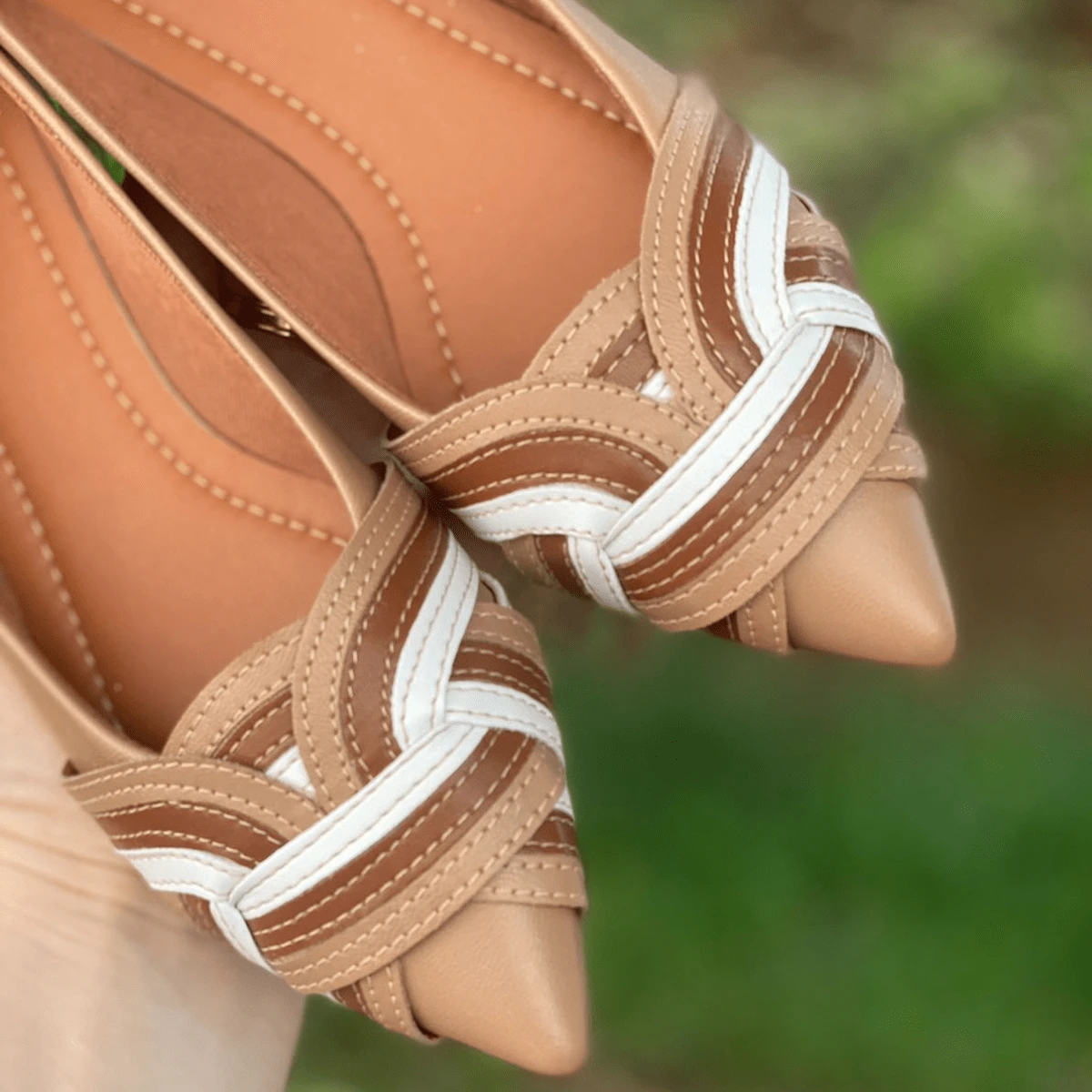 Women Flat Sandals - 乾枯玫瑰色 - 查看 1