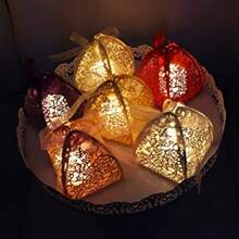 25入組玫瑰花形糖果盒,雷射切割珍珠紙禮品包裝盒,適用於婚禮,生日,洗禮派對裝飾禮品 - 金色 - 查看 2