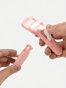 2pcs/Set Press Type Wide Angle Partial False Eyelashes Clip - Pink - View 1