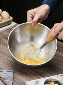 1入/3入不銹鋼攪拌碗，可疊加、可重複使用，耐用的沙拉碗，帶有水位刻度的廚房碗，多功能碗，攪拌碗，烹飪碗，加厚沙拉碗，家用廚房烘焙碗，廚房用品，多功能攪拌碗，烤製烹飪碗盆碗攪拌碗和麵條清洗碗，圓形沙拉冷卻器家庭用具