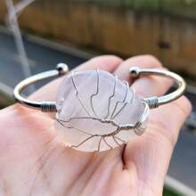 晶寶石心形手環,靈氣治療平衡護身符 - 彩色 - 查看 11