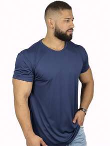 Áo thun thể thao nam Boyfriend Style & Áo ba lỗ - Xanh và trắng - Xem 2