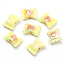 10 顆多色壓克力糖果珠,適合 Diy 手鍊、項鍊和其他珠寶製作,17x21 毫米 - 17x21mm - 查看 10