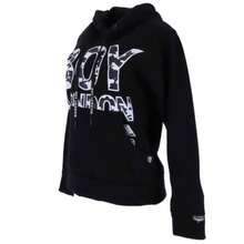 BOY LONDON Sudadera Negra de Hombre Hoodie Afelpado Diseño Texturizado - Negro - Ver 3