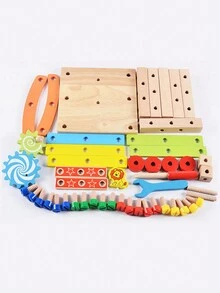 1 Pc Children'S Disassembly Manual Luban Chair Variable Nut Assembly Tool Chair Toy Multi-Functional Disassembly Screw Nut Maintenance Luban Chair As A Child'S Birthday Gift - Orange - View 5