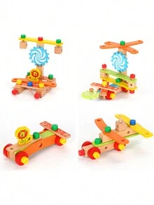 1 Pc Children'S Disassembly Manual Luban Chair Variable Nut Assembly Tool Chair Toy Multi-Functional Disassembly Screw Nut Maintenance Luban Chair As A Child'S Birthday Gift - Orange - View 7