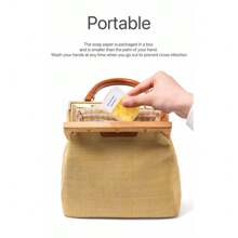 黃色檸檬香味,可拋式肥皂紙,便攜式迷你花瓣洗手紙,每片13克 - 黃色檸檬 - 查看 4