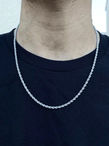 Nam Tối giản Vòng cổ dây  , Đối với Đồ trang sức Qủa tặng Và Buổi tiệc - Vàng - Xem 9