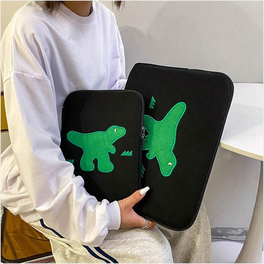 1 件韩国 INS 手工可爱刺绣笔记本电脑保护套，带衬垫的平板电脑保护套，适用于 11/13/14 英寸设备