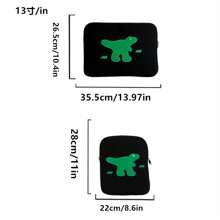 1 件韩国 INS 手工可爱刺绣笔记本电脑保护套，带衬垫的平板电脑保护套，适用于 11/13/14 英寸设备