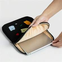 1 件韩国 INS 手工可爱刺绣笔记本电脑保护套，带衬垫的平板电脑保护套，适用于 11/13/14 英寸设备