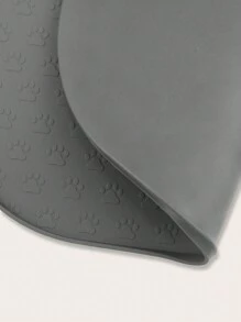 貓咪餐墊寵物餵食墊矽膠狗碗墊多貓爪設計 - 灰色 - 查看 7