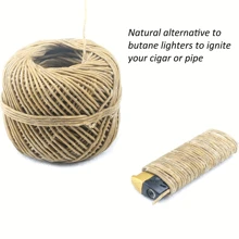 200 FT 100% Organic  Wick,  Wick Well Coated Natural Beeswax For  Wick Lighter Or Candle Making, Slow Burn, No Dripping, Standard Size(1.2mm) - Brown - View 6