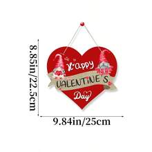 1pc Valentine'S Day Proposal Wedding Room Decoration Outdoor Party Decoration Welcome To Love Door Tag - Multicolor - View 3